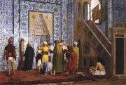 Jean - Leon Gerome The Blue Mosque Sweden oil painting artist